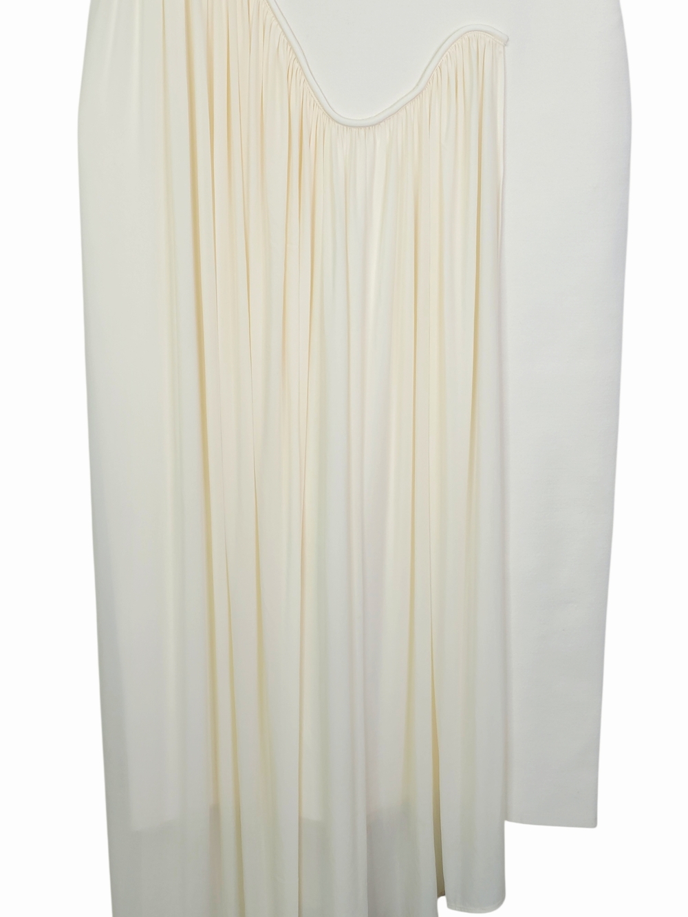 Et Ochs Francis Midi Dress Ivory White Asymmetric Knit Combo NWT Size M - Picture 6 of 15